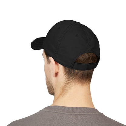 Distressed Embroidered Ball Cap