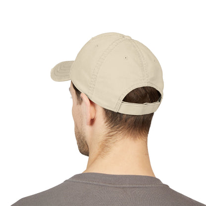 Distressed Embroidered Ball Cap