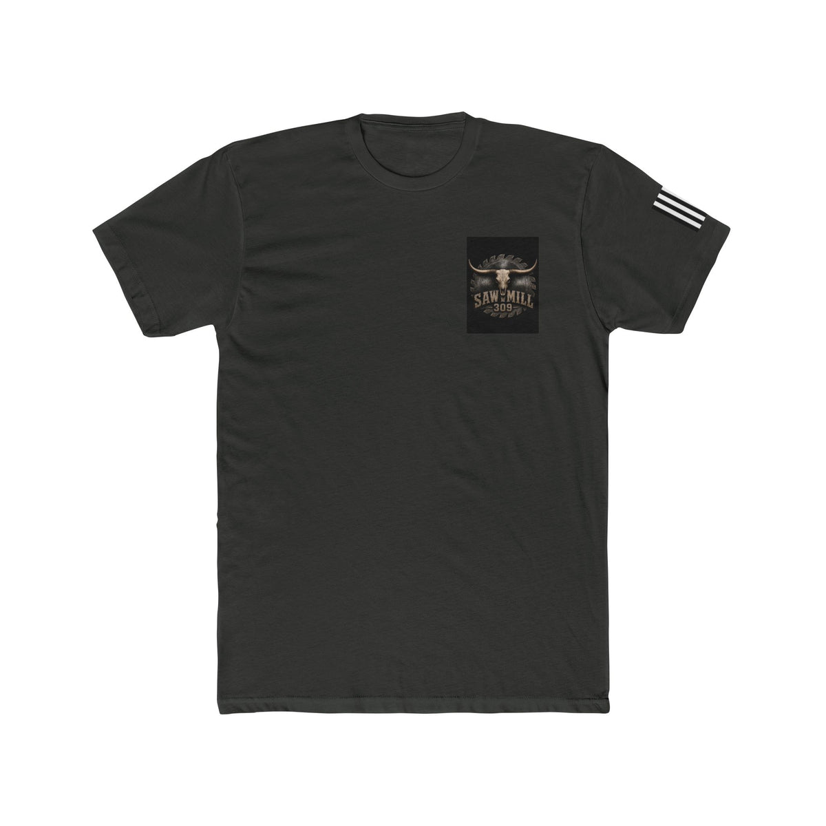 Saw Mill 309 Desoto MO Tee — Rustic Longhorn Logo Cotton T-Shirt