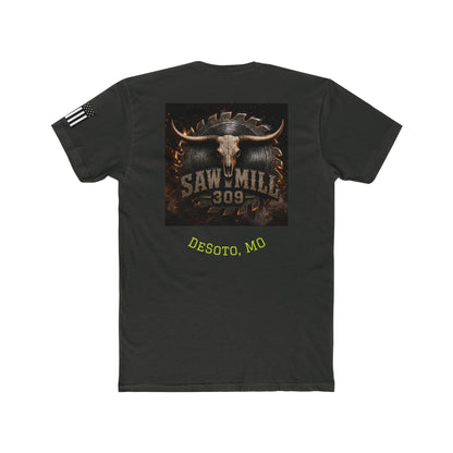 Saw Mill 309 Desoto MO Tee — Rustic Longhorn Logo Cotton T-Shirt