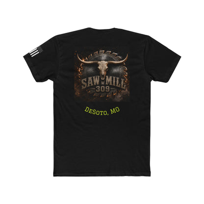Saw Mill 309 Desoto MO Tee — Rustic Longhorn Logo Cotton T-Shirt