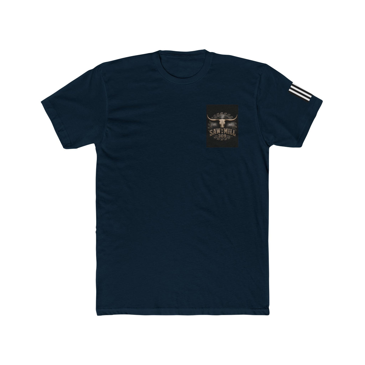 Saw Mill 309 Desoto MO Tee — Rustic Longhorn Logo Cotton T-Shirt