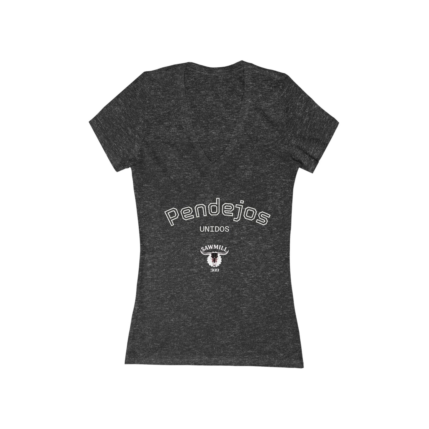 Ladies' Tee - Pendejos Unidos Deep V-Neck
