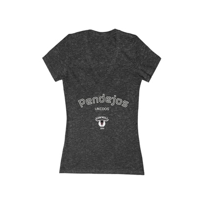 Ladies' Tee - Pendejos Unidos Deep V-Neck