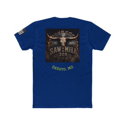 Saw Mill 309 Desoto MO Tee — Rustic Longhorn Logo Cotton T-Shirt